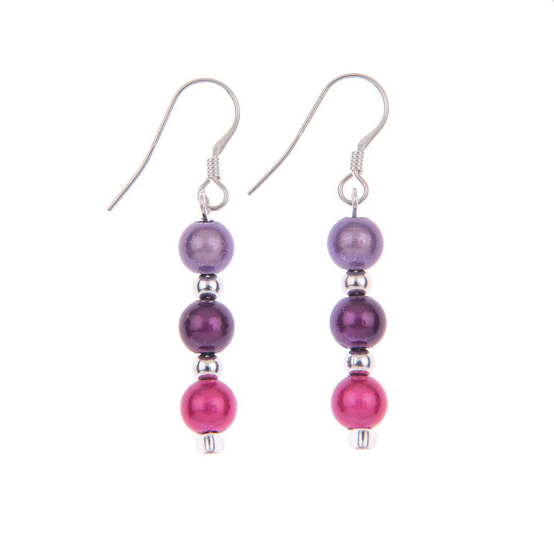 Rainbow Glow Earrings- 3 colours- by Carrie Elspeth