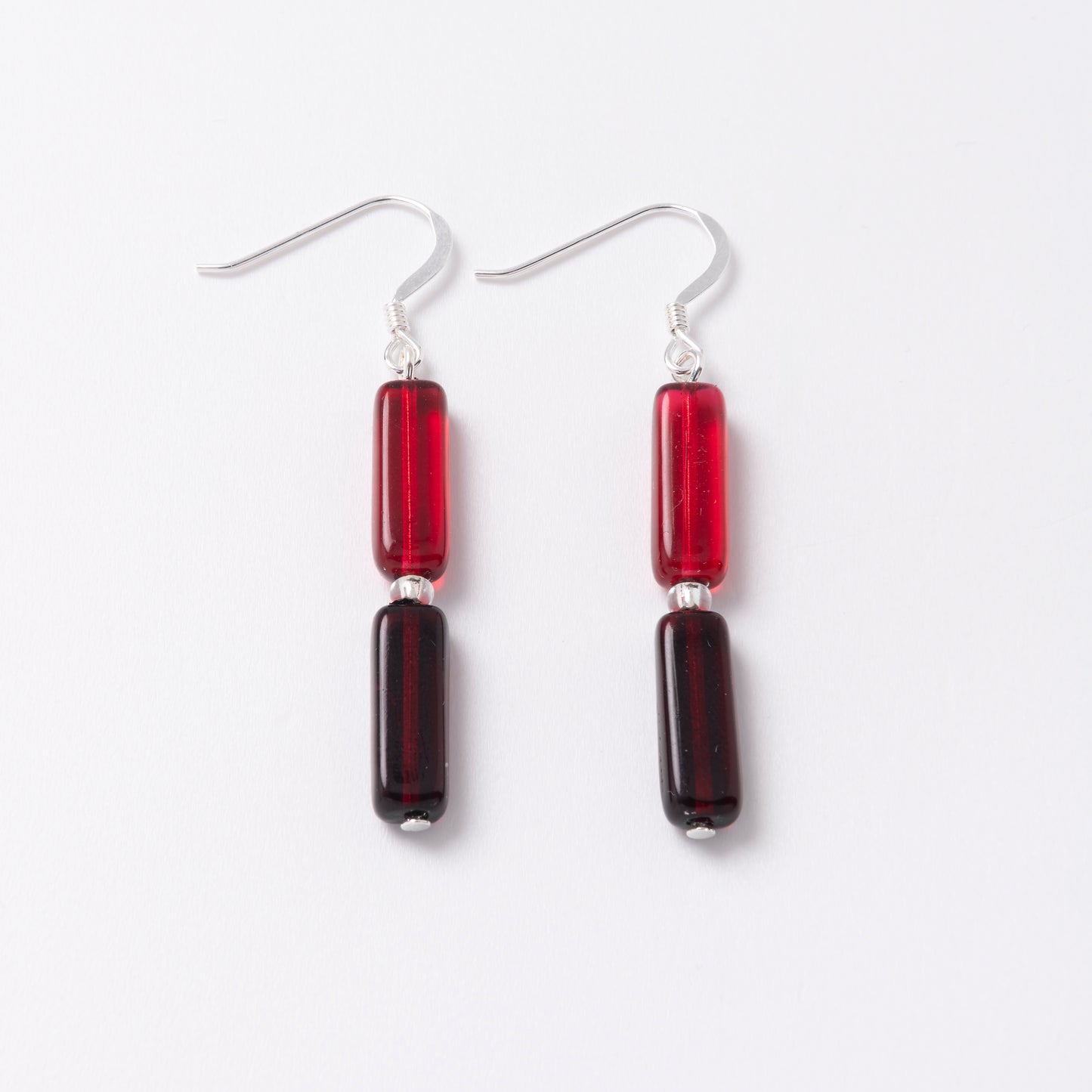 Elements Beaded Red Autumn Mix Earrings by Carrie Elspeth