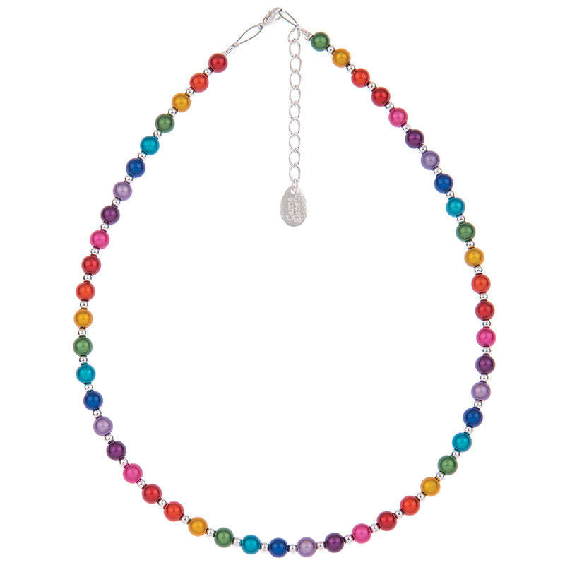 Rainbow Glow Full Bead Necklace by Carrie Elspeth