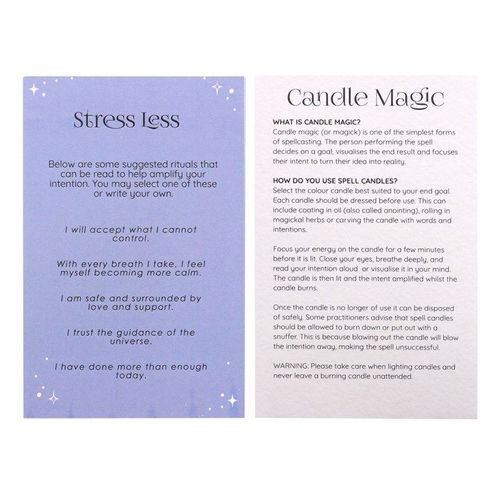 Pack of 12 Stress Less Candles