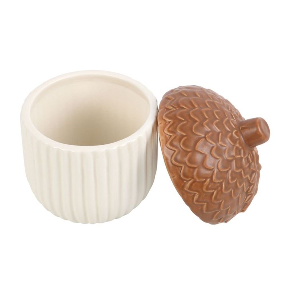 Acorn Ceramic Storage Jar