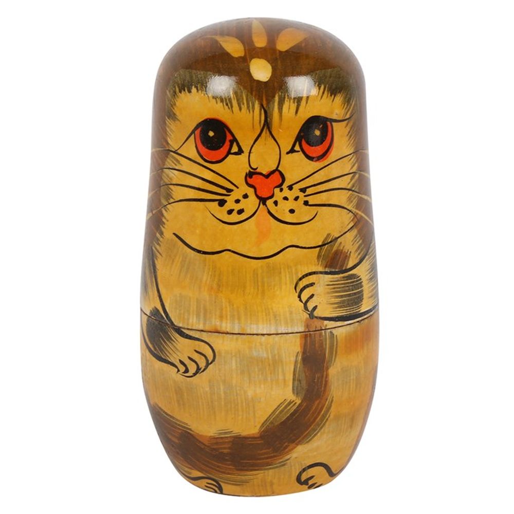 Cat Russian Doll Ornament & Painted Toy