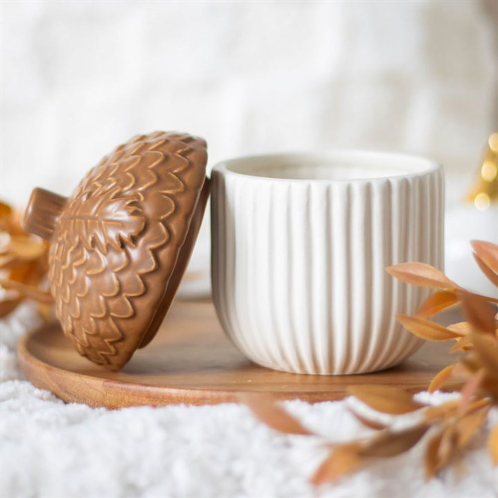 Acorn Ceramic Storage Jar