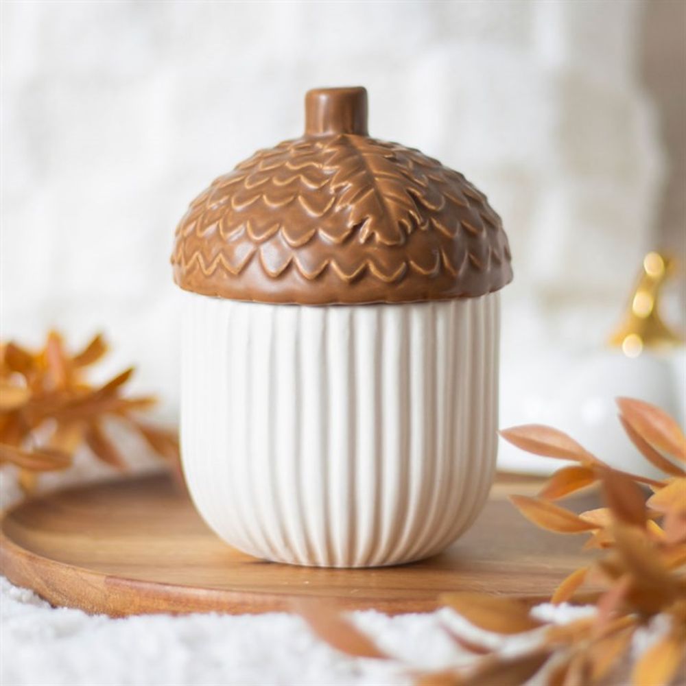 Acorn Ceramic Storage Jar