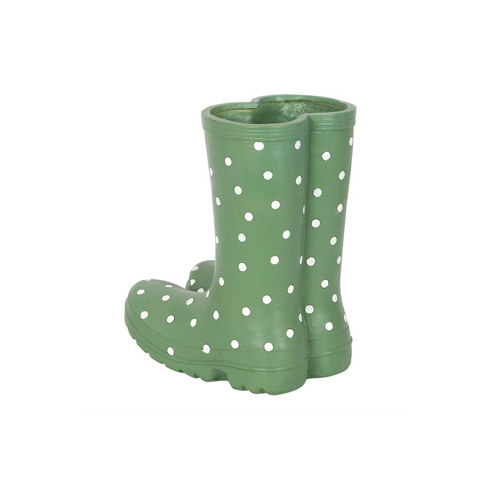 Light Green Welly Boot Planter
