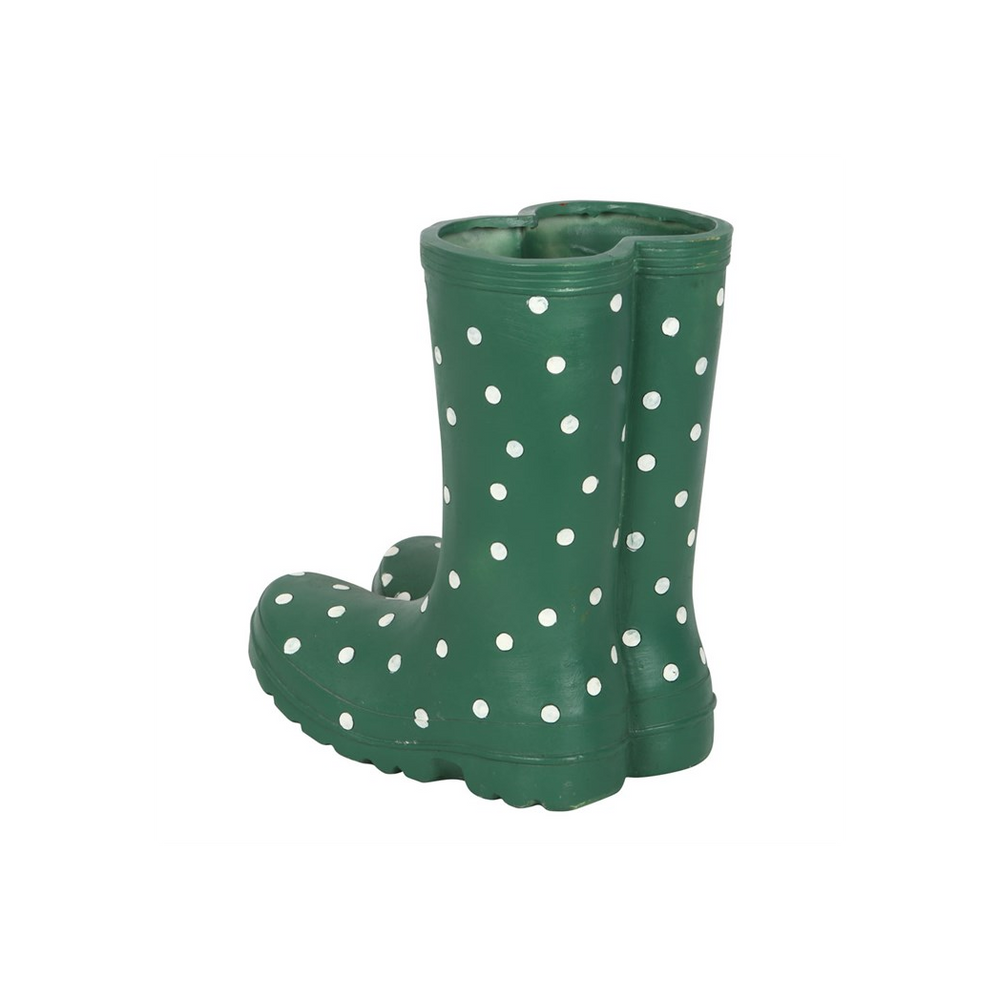 Dark Green Welly Boot Planter