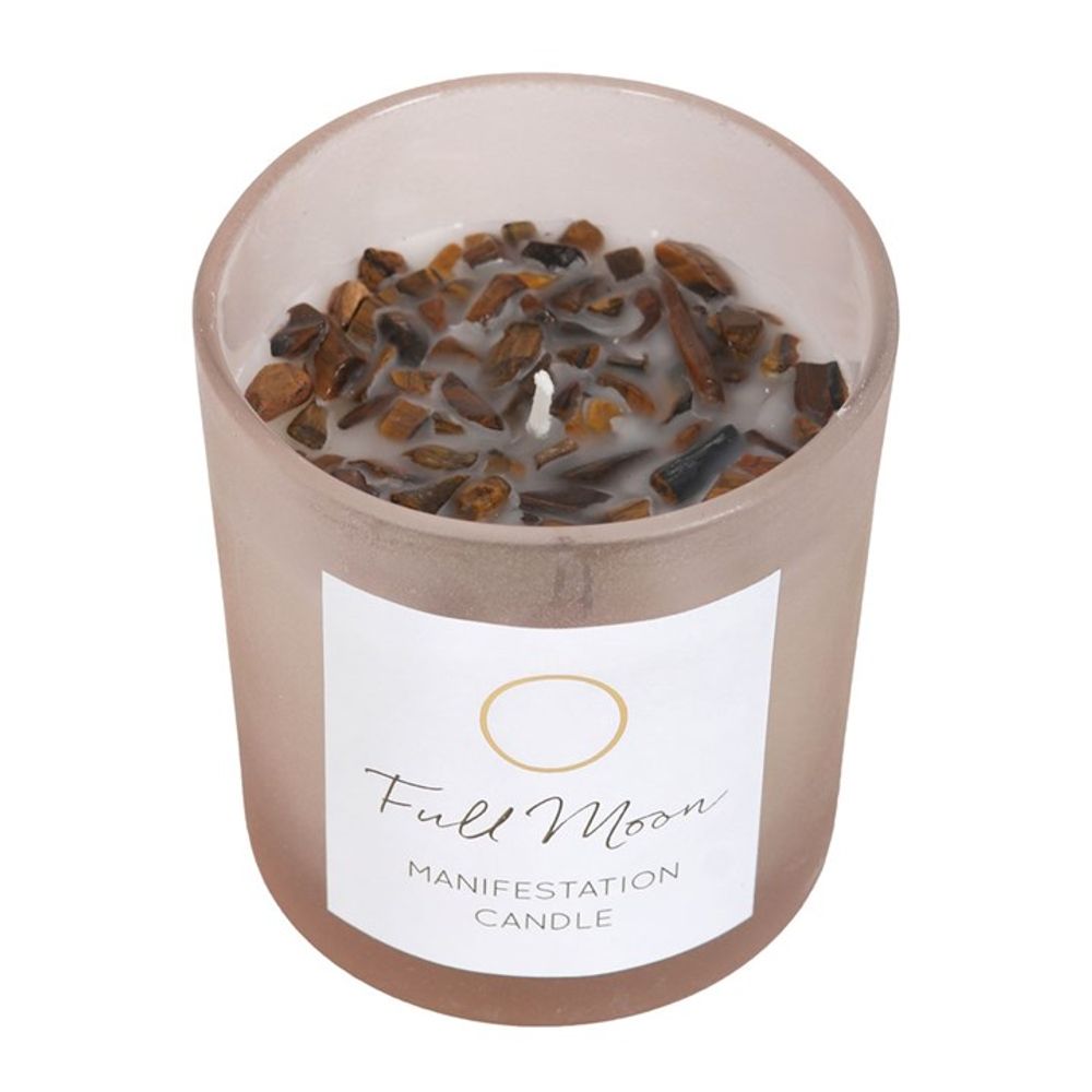 Manifestation Eucalyptus Candle with Tiger's Eye