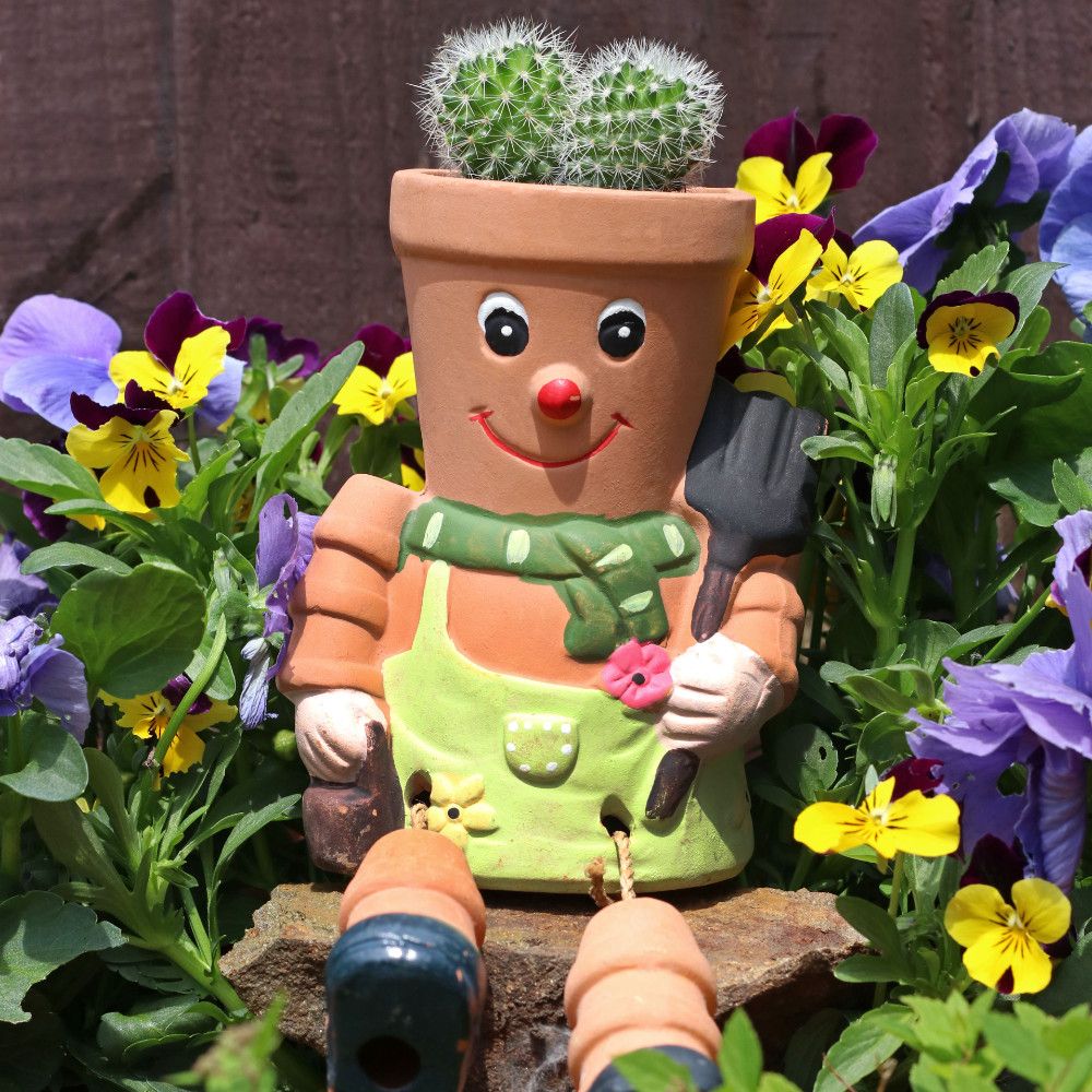 Terracotta Pot Man Planter