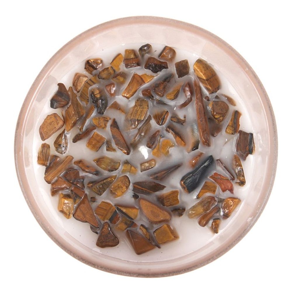Manifestation Eucalyptus Candle with Tiger's Eye