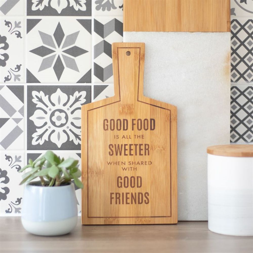 Sweeter When Shared Small Bamboo Serving Board