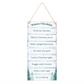Winter Wonderland Checklist Hanging Sign
