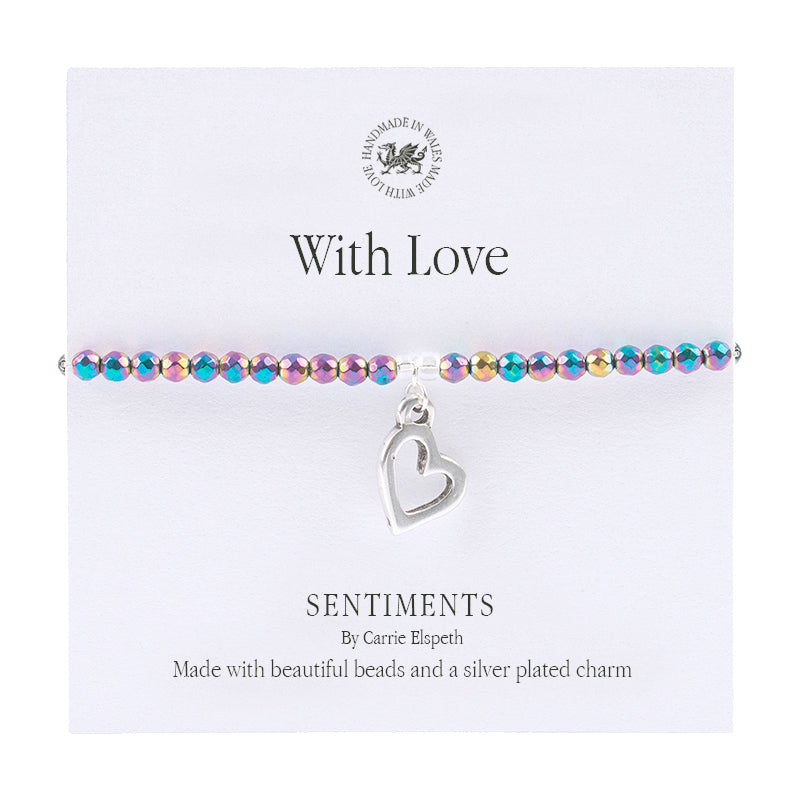 "With Love" Sentiments Bracelet by Carrie Elspeth