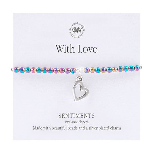 "With Love" Sentiments Bracelet by Carrie Elspeth