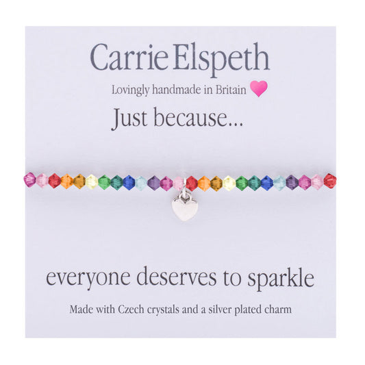 "Everyone deserves to sparkle" Sentiments Bracelet by Carrie Elspeth