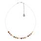 Calon Gold Shades Recycled Glass Bead Link Necklace by Carrie Elspeth