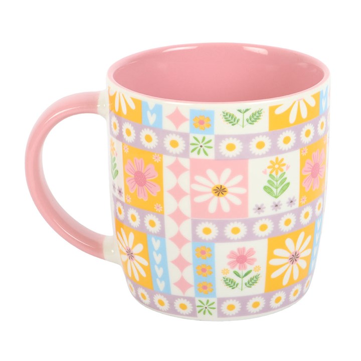 Floral Patchwork Print Mug