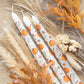 Set of 3 Pumpkin Taper Candles