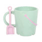 Pastel Bucket Mug with Spade Spoon