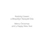 Winter Woolies Christmas Cards Bilingual Greeting Pack of 10