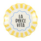 Yellow Striped La Dolce Vita Trinket Dish