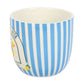 Blue Striped La Dolce Vita Plant Pot