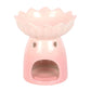 Pink Water Lily Oil Burner and Wax Warmer