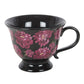 Dark Romance Floral Print Teacup