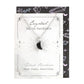 Black Obsidian Crystal Moon Necklace on Greeting Card