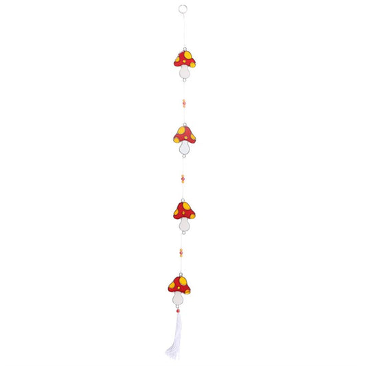 String of Mushroom Suncatchers