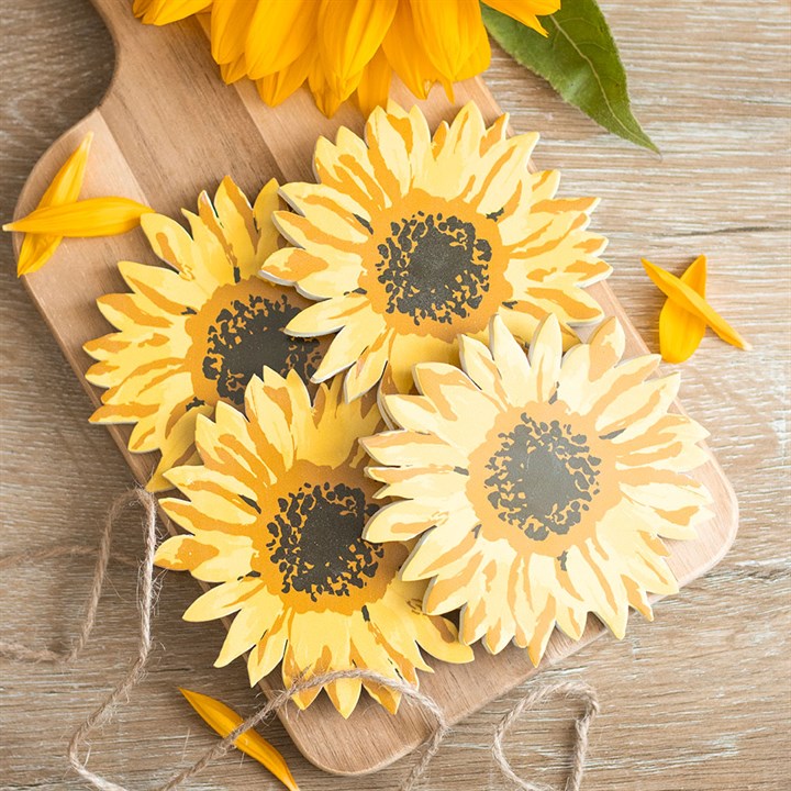 Sunflower Coaster Set of 4