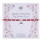 Merry Christmas my fabulous friend- Red & Silver Bracelet by Carrie Elspeth