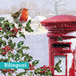 At the Village Postbox Christmas Cards Bilingual Greeting Pack of 10