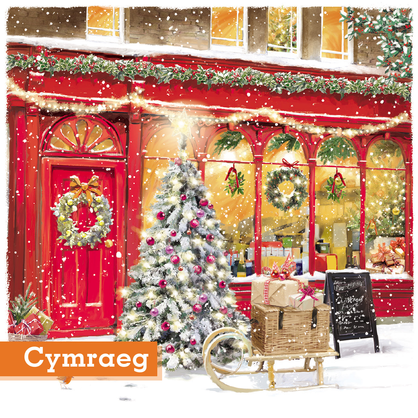 Christmas Emporium  Christmas Cards Welsh Greeting Pack of 10