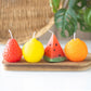 Set of 4 Fruit Shaped Candles