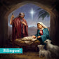 Away in a Manger Christmas Cards Pack of 10 Bilingual Greeting