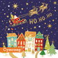 Santa's on his way Christmas cards Pack of 10 Cymraeg Welsh greeting