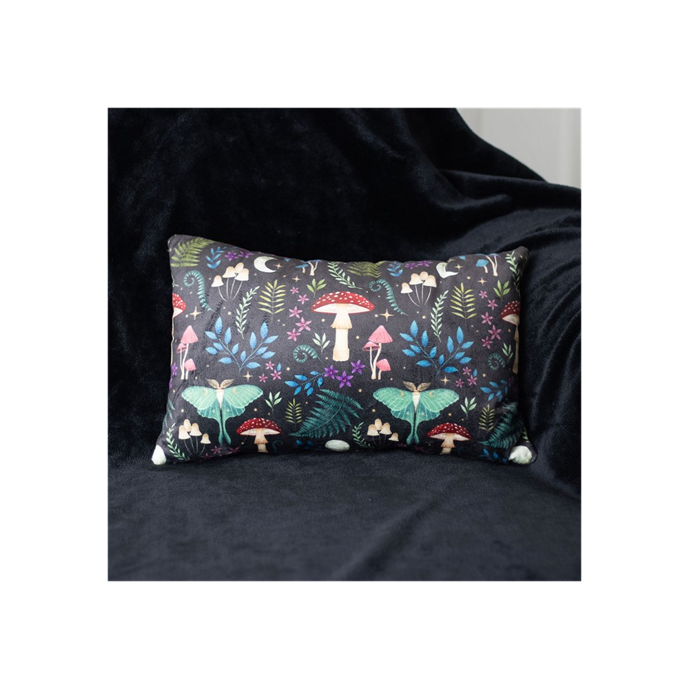 Rectangular Dark Forest Print Cushion