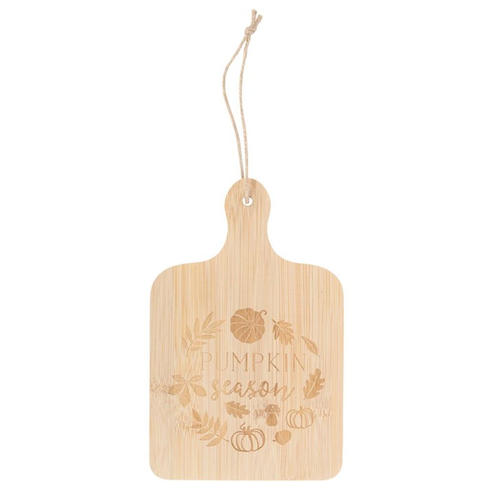 Pumpkin Season Bamboo Small Serving Board