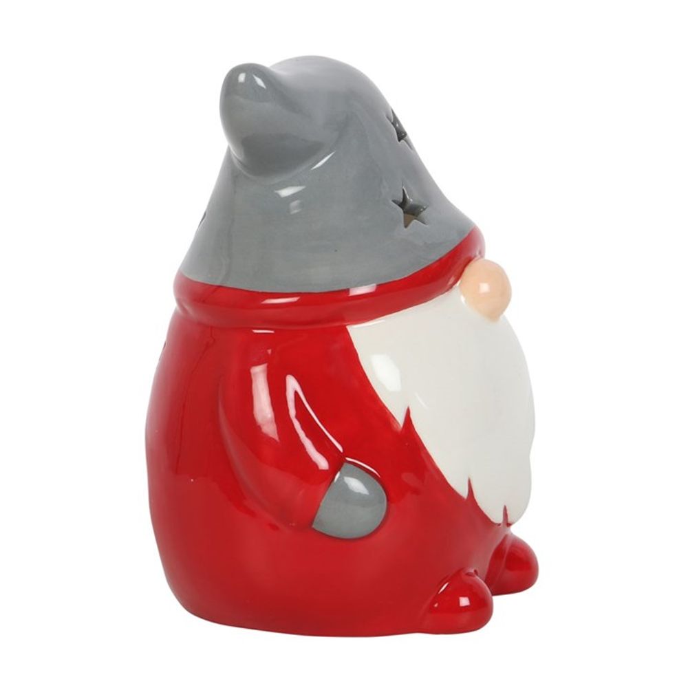 Red and Grey Gonk Tealight Holder