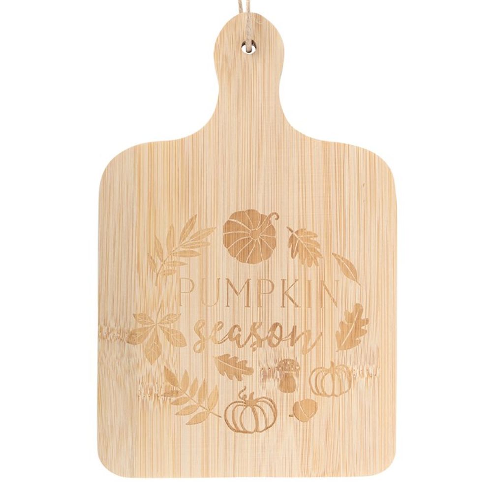 Pumpkin Season Bamboo Small Serving Board