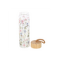 Floral Print Glass Water Bottle