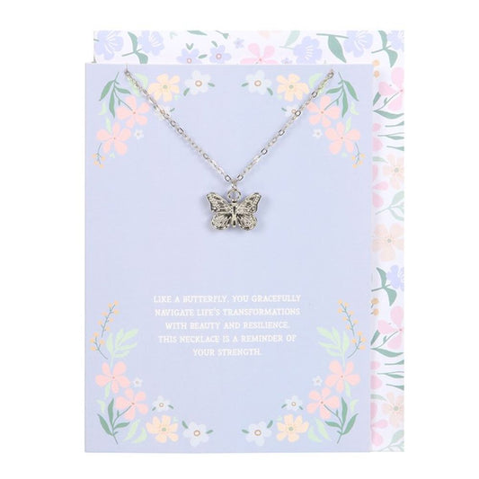 Butterfly Necklace on Greeting Card