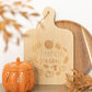 Pumpkin Season Bamboo Small Serving Board