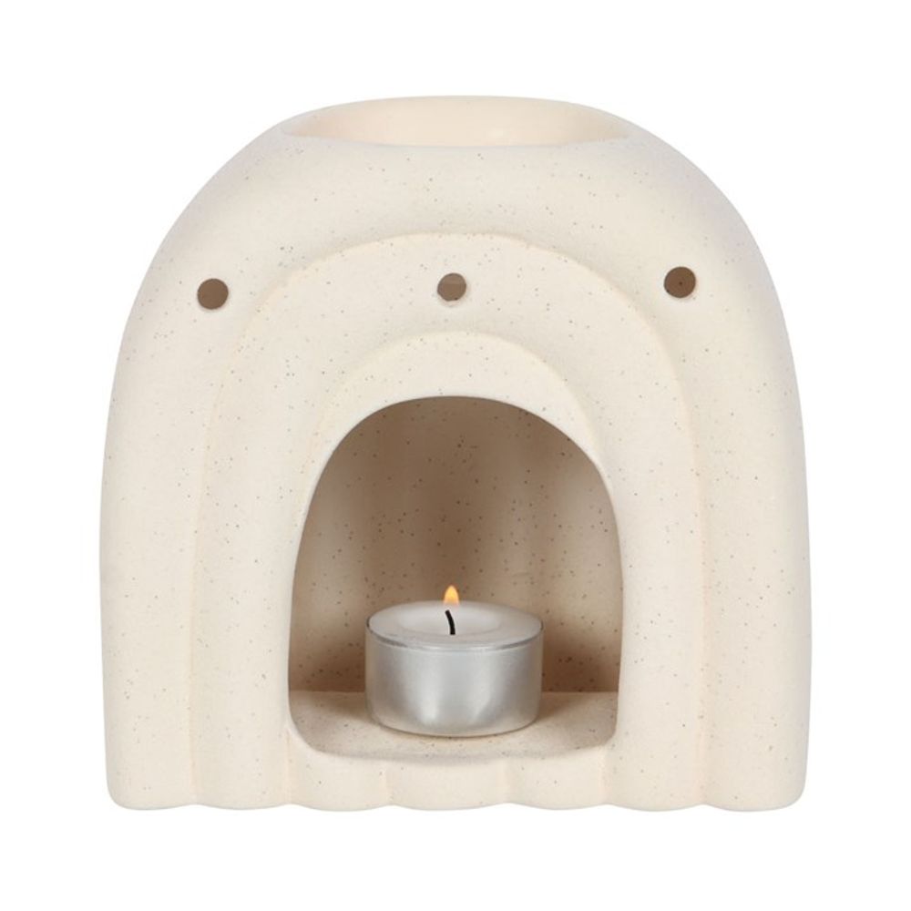 Cream Speckle Arch Oil Burner