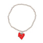 All You Need Is Love Beaded Heart Charm Bracelet