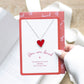 "You Are Loved" Heart Pendant Necklace Card