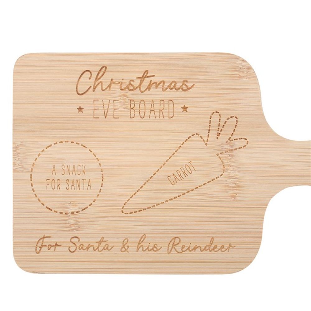 Wooden Christmas Eve Small Serving Board