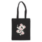 Floral Snake Polycotton Tote Bag