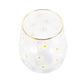 All Over Daisy Print Stemless Glass