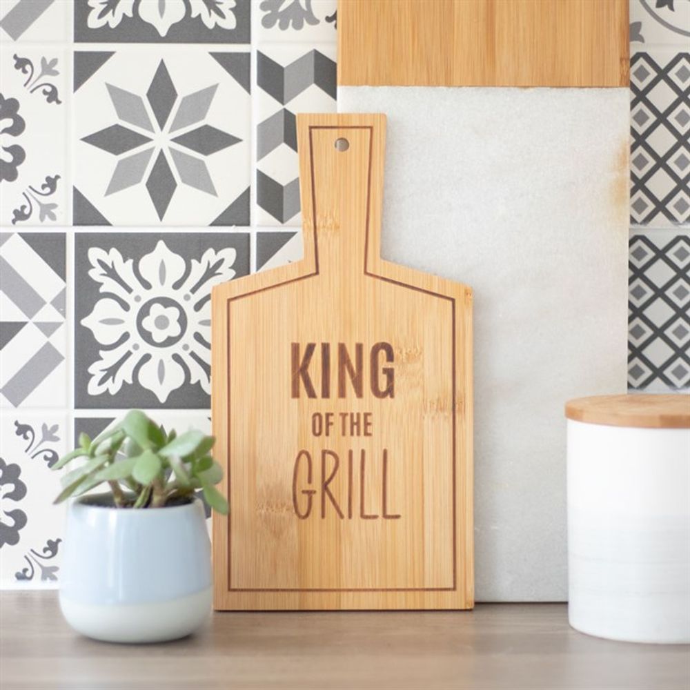 King of the Grill Small Bamboo Serving Board